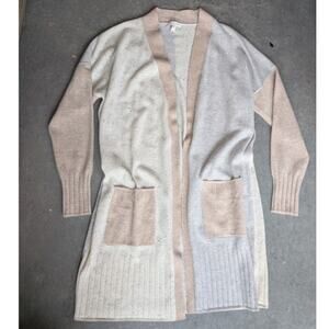 Garnet Hill 100% Cashmere Cardigan Duster Small Cashmere Minimalist Lagenlook